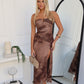 NAKARI MAXI DRESS - CHOCOLATE