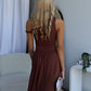 FRANKIE MAXI DRESS - CHOCOLATE