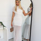 MONA MAXI DRESS - WHITE