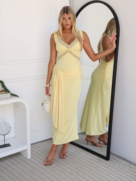 ISADORA MAXI DRESS - YELLOW