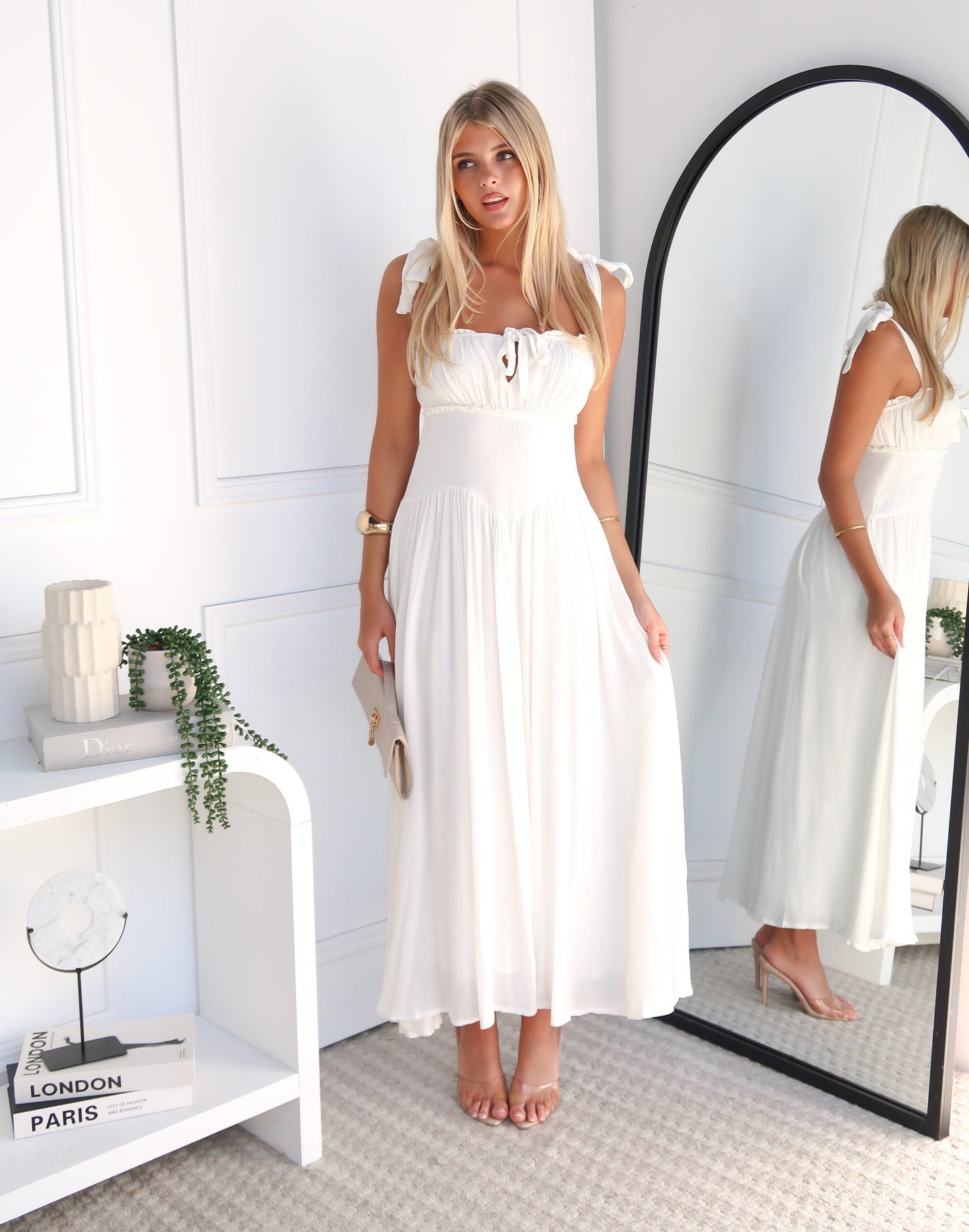 MACEY MAXI DRESS - WHITE