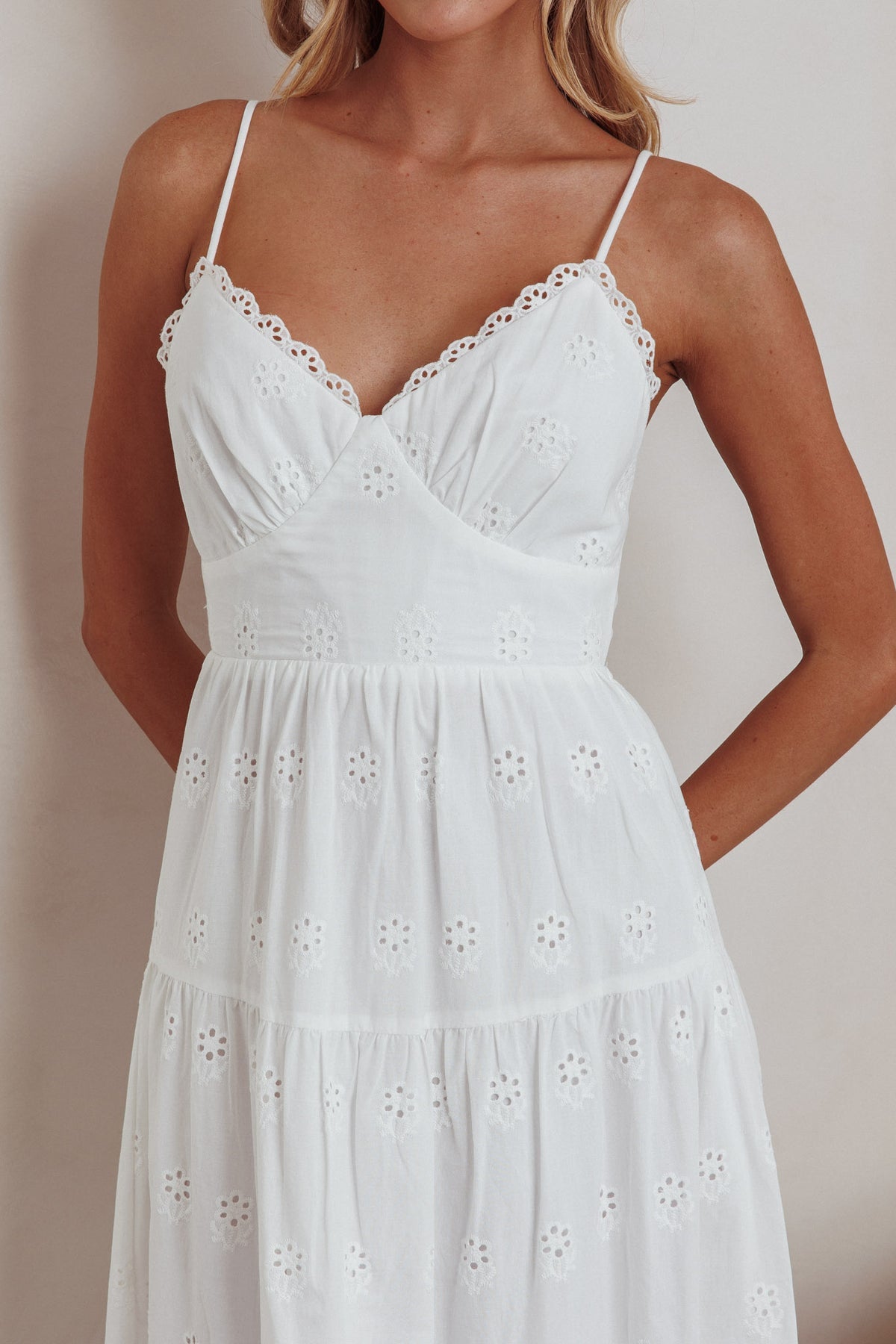 ZELLA MAXI DRESS - WHITE LACE