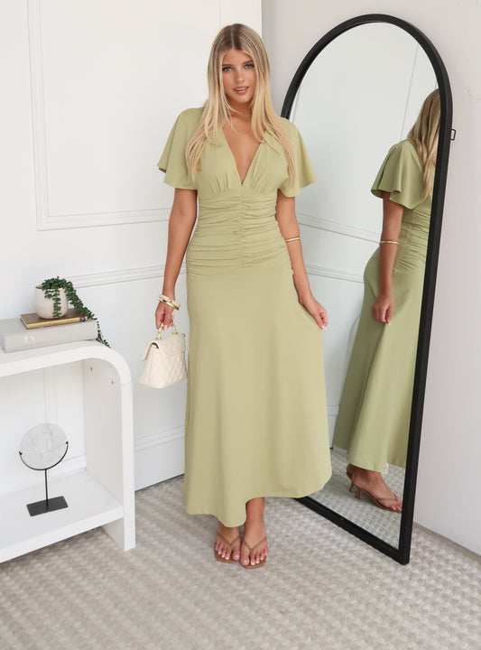 NELLI MAXI DRESS - SAGE
