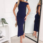ADELE MIDI DRESS - NAVY