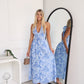 JEMMA MAXI DRESS - BLUE FLORAL