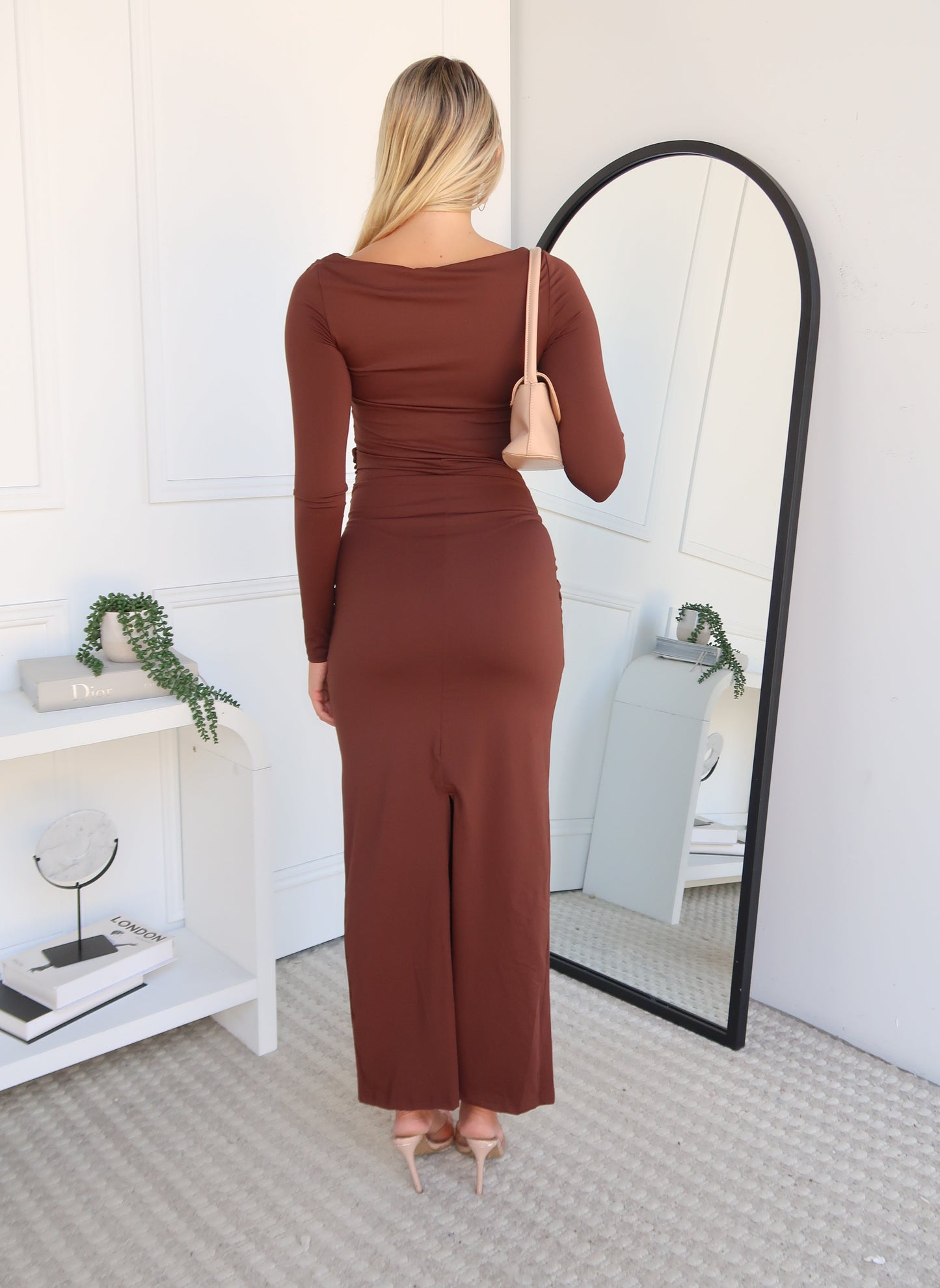 ELORA MAXI DRESS - CHOCOLATE