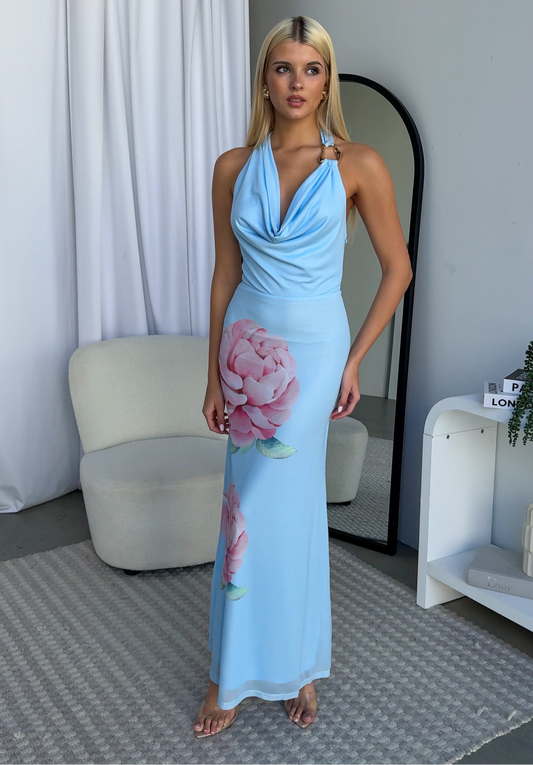 JOHANSON MAXI - BABY BLUE FLORAL