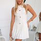CAMILLE MINI DRESS - WHITE
