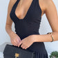AMBER MIDI DRESS - BLACK