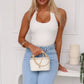 ARIANA HALTER BODYSUIT - WHITE