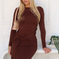 ELORA MAXI DRESS - CHOCOLATE