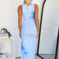 GABRIELLA FLORAL MAXI DRESS - BLUE FLORAL