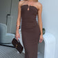 KIRRA MAXI DRESS - CHOCOLATE