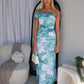 ROSALINE MAXI DRESS - SAGE FLORAL PRINT