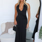 TYLA HALTER MAXI DRESS - BLACK