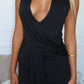TYLA HALTER MAXI DRESS - BLACK