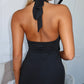 TYLA HALTER MAXI DRESS - BLACK