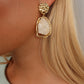 GARCIA EARRINGS - GOLD/CREAM
