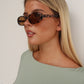 DENAE SUNGLASSES - LIGHT BROWN