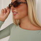 DENAE SUNGLASSES - LIGHT BROWN
