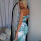 ROSALINE MAXI DRESS - SAGE FLORAL PRINT