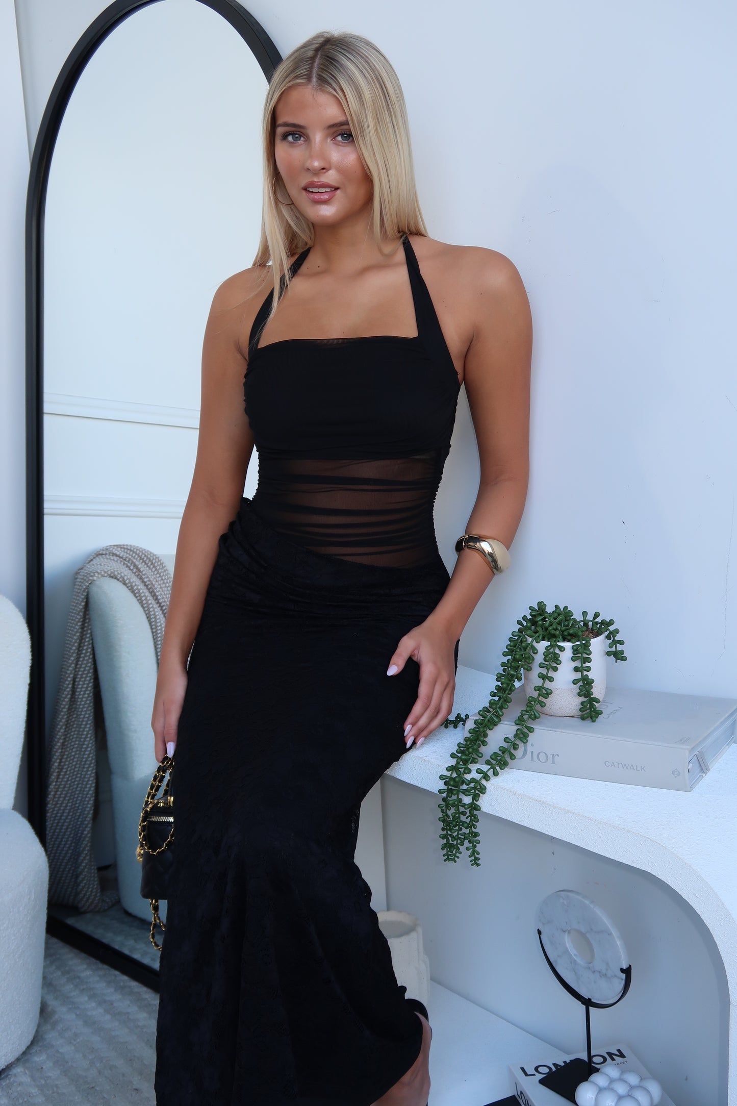 DEMPE MAXI DRESS - BLACK