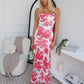 SERENA MAXI DRESS - PINK FLORAL