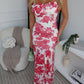 SERENA MAXI DRESS - PINK FLORAL