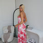 SERENA MAXI DRESS - PINK FLORAL