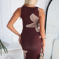 GABRIELLA FLORAL MAXI DRESS - CHOCOLATE FLORAL