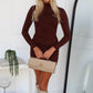 DARCY MINI DRESS - CHOCOLATE