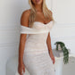 TARA LACE MAXI DRESS - WHITE