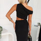 COCO OFF SHOULDER MAXI DRESS - BLACK