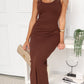 LUCY MAXI DRESS - CHOCOLATE