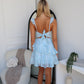 NANCI MINI DRESS - BABY BLUE