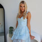 NANCI MINI DRESS - BABY BLUE