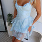 NANCI MINI DRESS - BABY BLUE