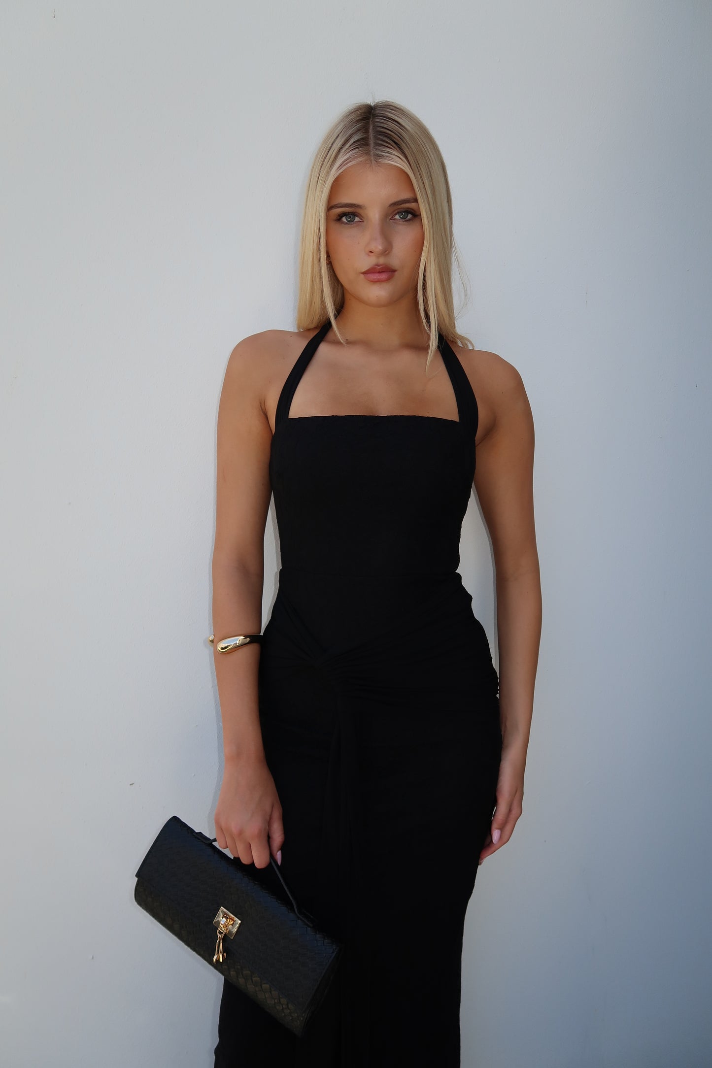 ELSI LACE MAXI DRESS - BLACK