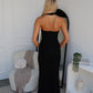 ELSI LACE MAXI DRESS - BLACK