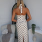 KIMMI POLKA MAXI DRESS - CREAM