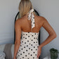 KIMMI POLKA MAXI DRESS - CREAM