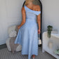 TYRA MAXI DRESS - BLUE