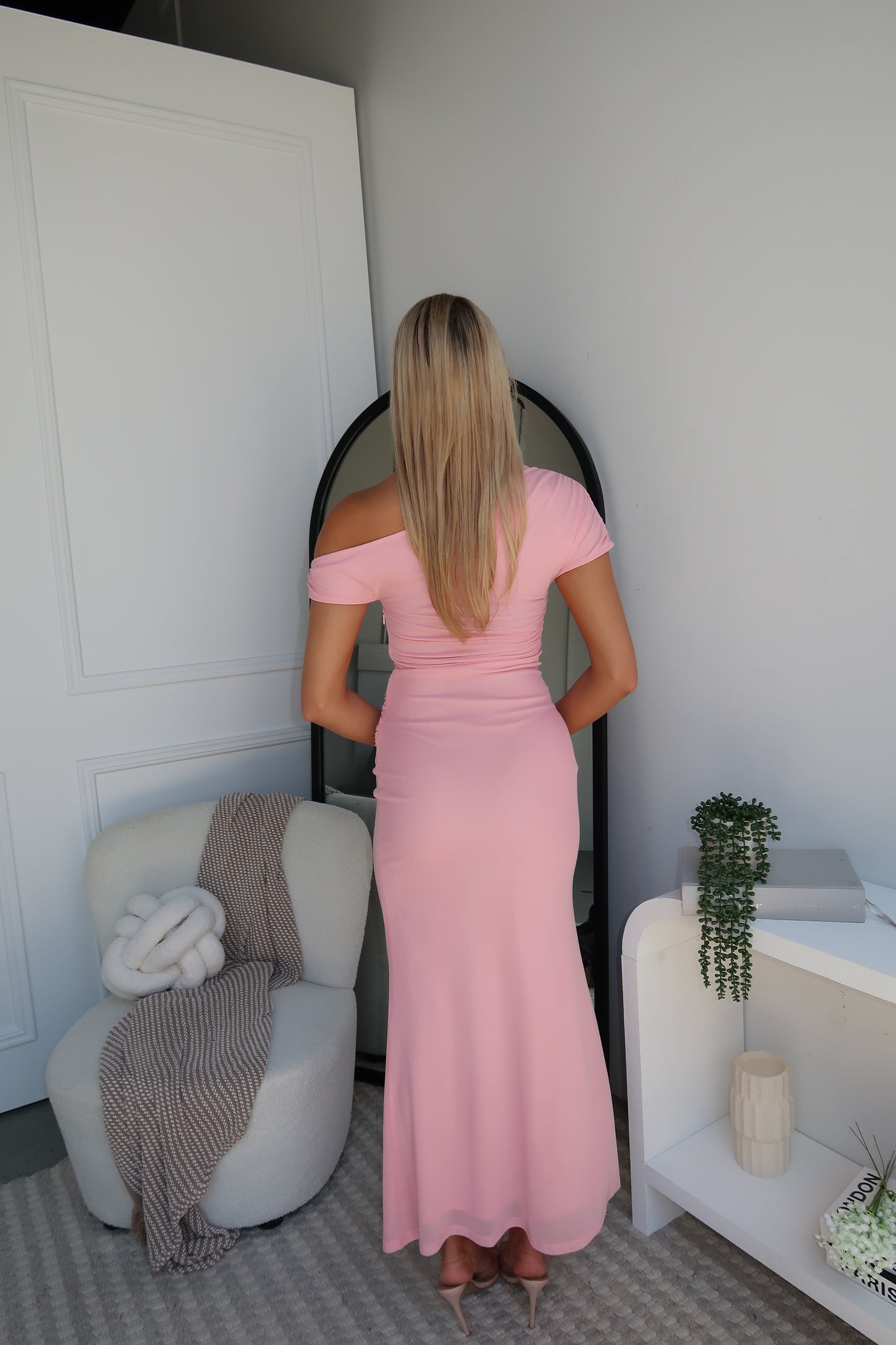SIESTE MAXI DRESS - BABY PINK