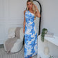 VERA MAXI DRESS - BLUE FLORAL