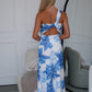 VERA MAXI DRESS - BLUE FLORAL