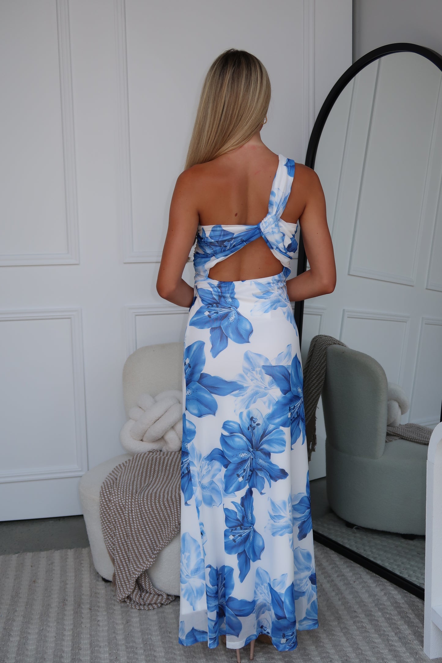 VERA MAXI DRESS - BLUE FLORAL
