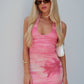 RIRI MAXI DRESS - TROPICAL PINK