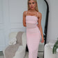 ZARA MAXI DRESS - BABY PINK