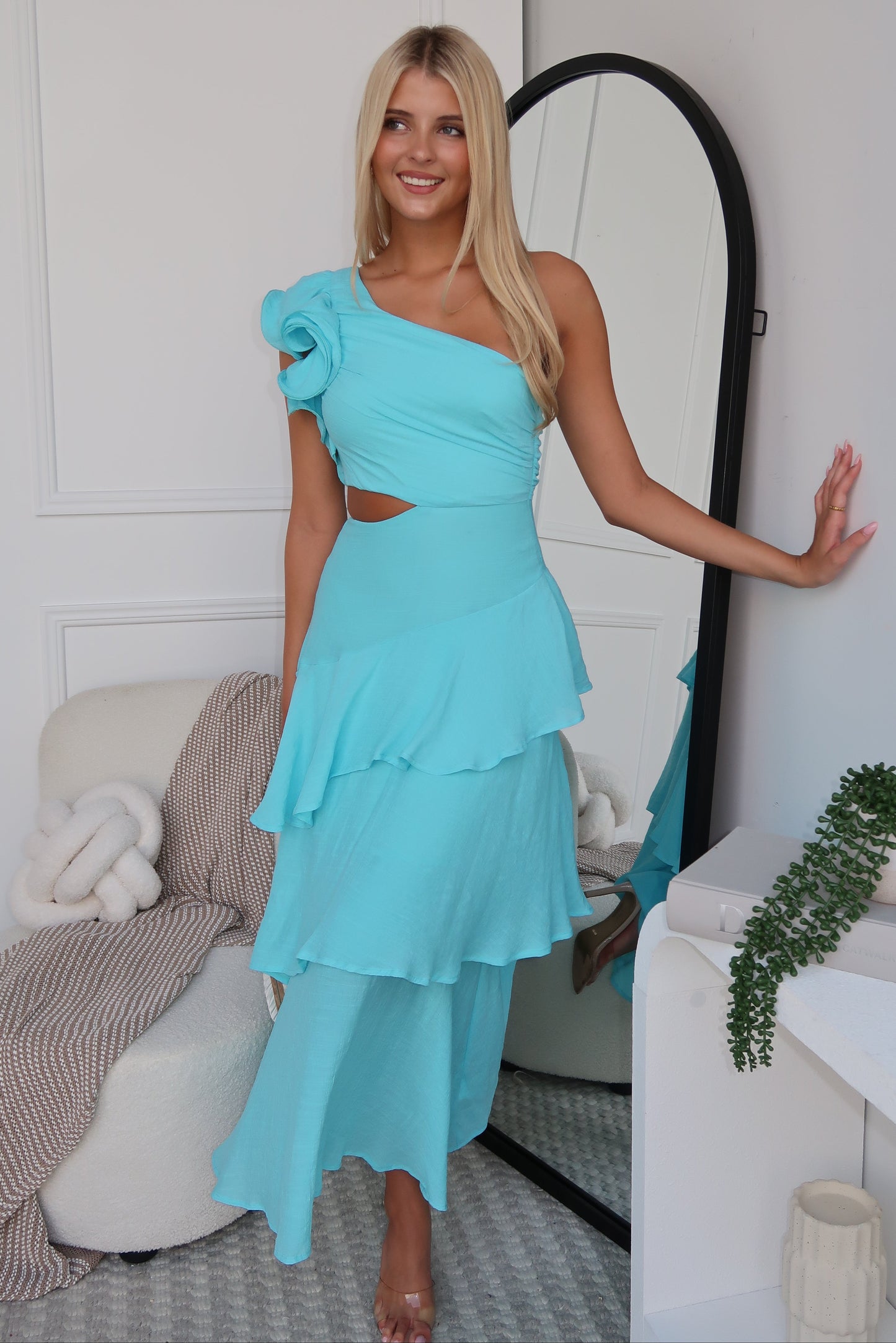 GLORIA MAXI DRESS - BLUE