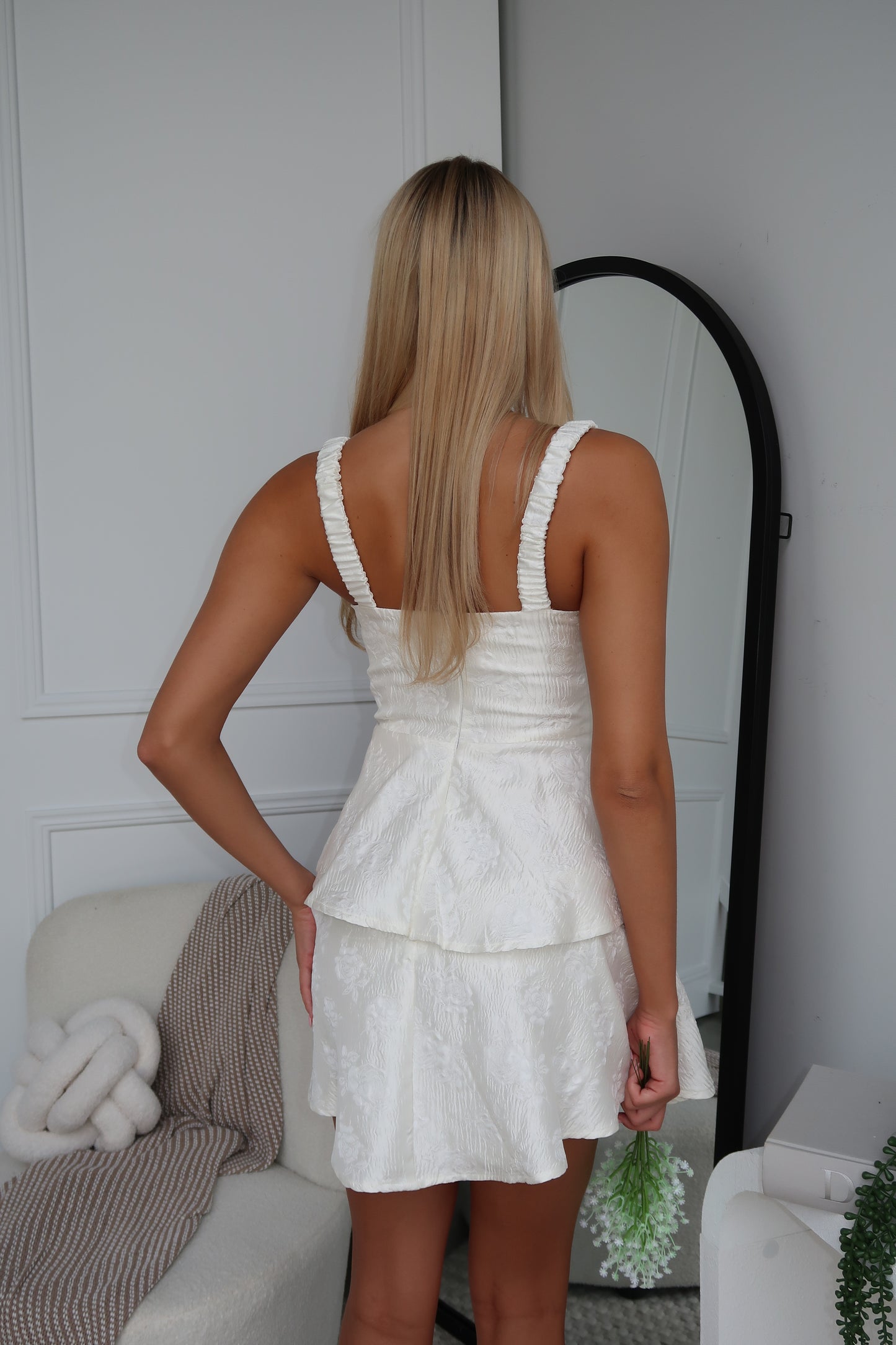 IMOGEN MINI DRESS - CREAM